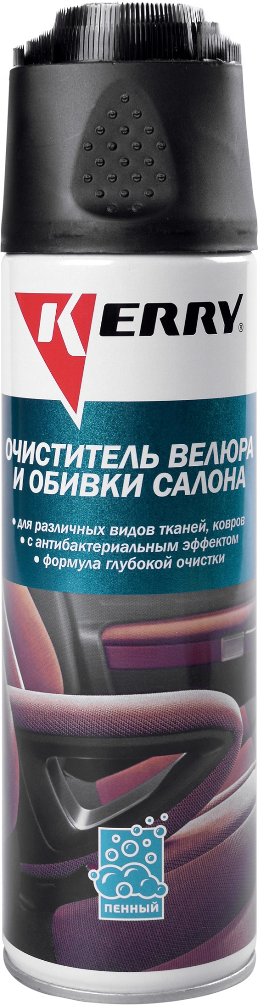 Очиститель KERRY пенный велюра обивки салона 650 мл KR-977 — цена в  Ижевске, купить в интернет-магазине, характеристики и отзывы, фото