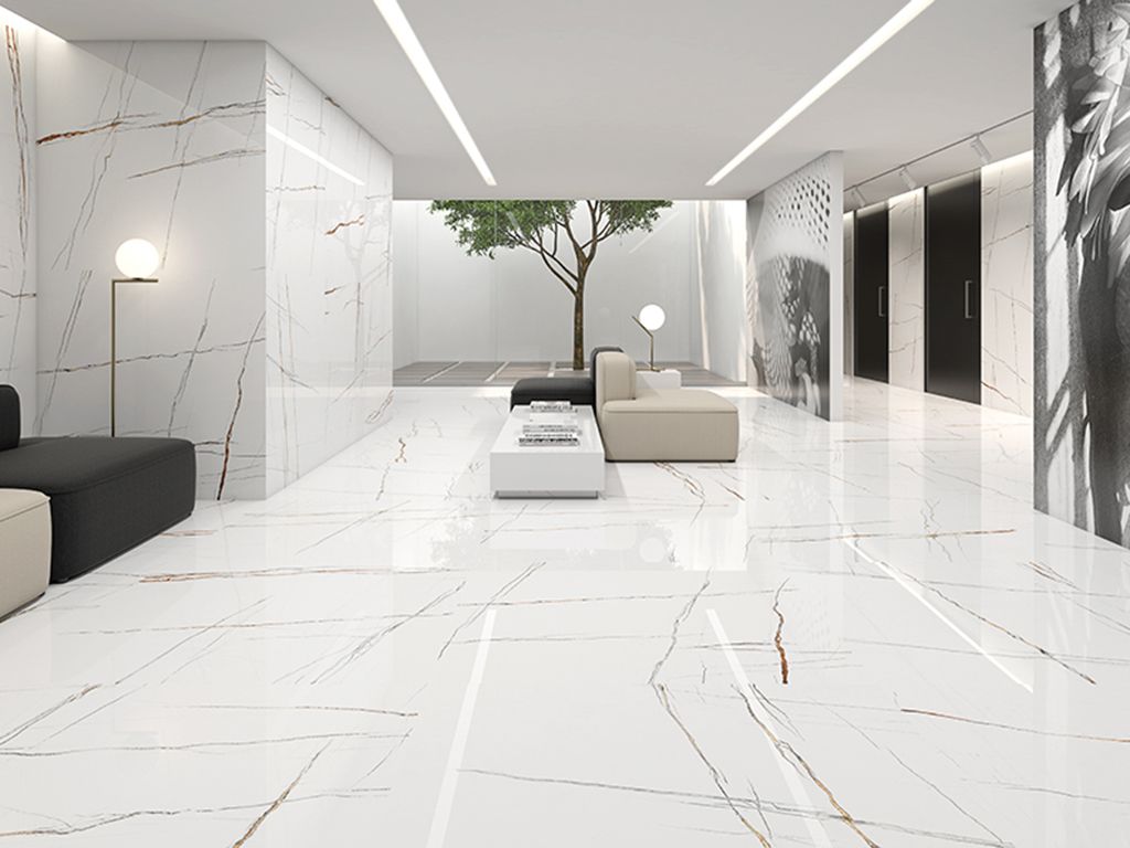 Керамический гранит GLOBAL TILE Majestic Luxe 60х60 см белый купить в  Ижевске по низкой цене - Стройландия